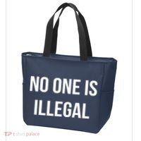 No One is Illegal Text Logo Tote Bag thumb 3