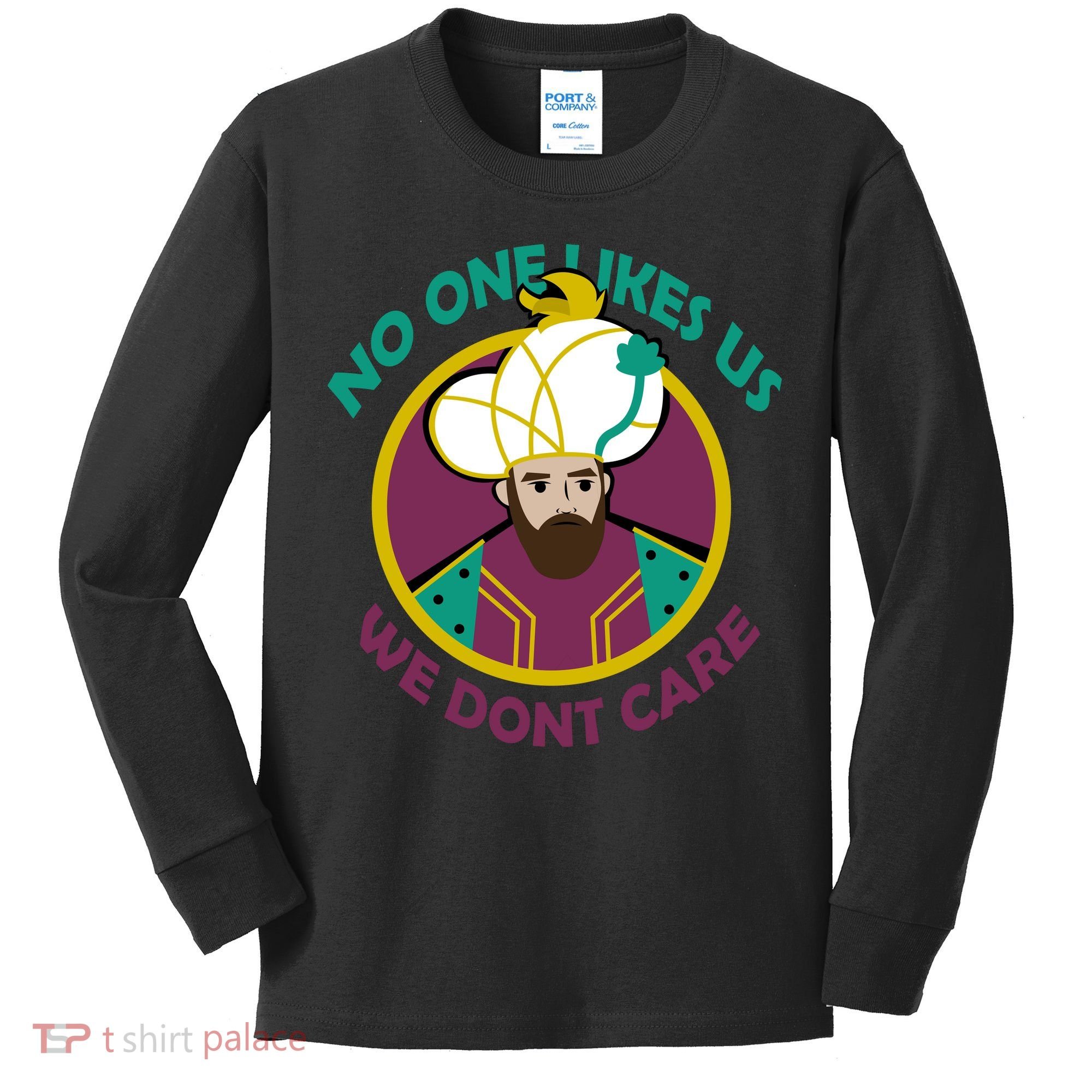No One Likes Us We Don't Care Philadelphia Kids Long Sleeve Shirt