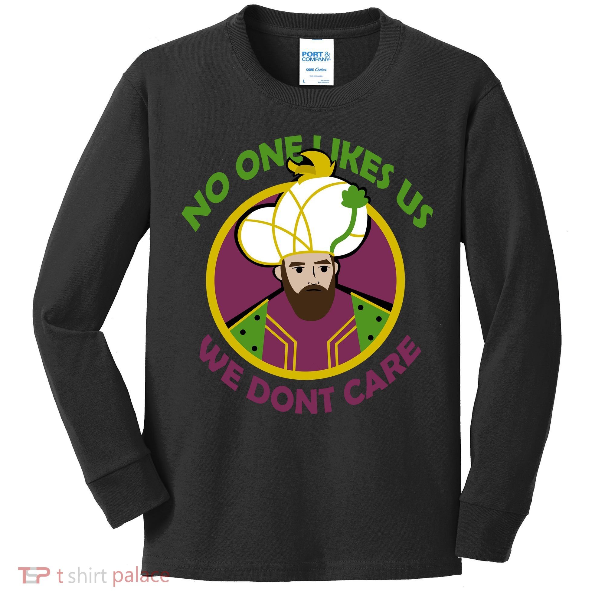 No One Likes Us We Don't Care Philly Kids Long Sleeve Shirt