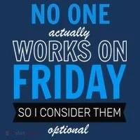 No One Works On Friday Doggie Tank thumb 4