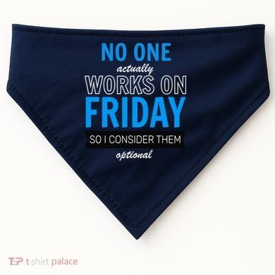 No One Works On Friday USA-Made Doggie Bandana