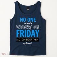 No One Works On Friday Tank Top thumb 2
