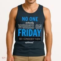 No One Works On Friday Tank Top thumb 3