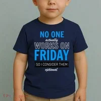 No One Works On Friday Toddler T-Shirt thumb 2