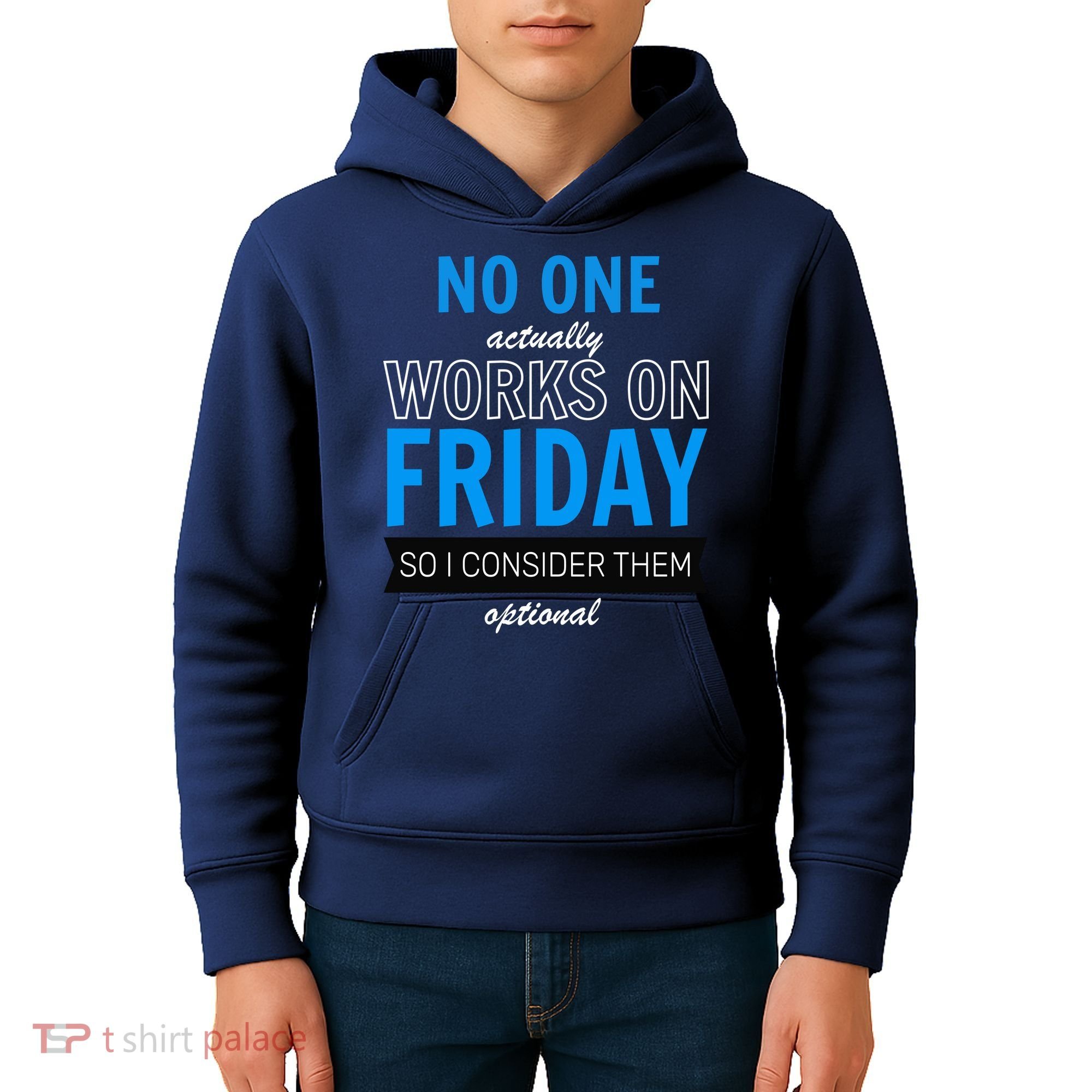 No One Works On Friday Kids Hoodie
