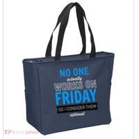 No One Works On Friday Tote Bag thumb 2