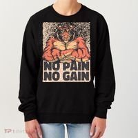 No Pain No Gain Strong Tiger Women's Sweatshirt thumb 0
