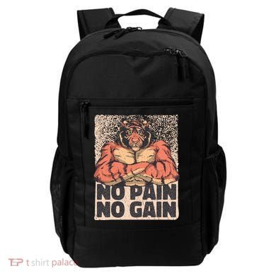 No Pain No Gain Strong Tiger Backpack
