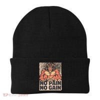 No Pain No Gain Strong Tiger Beanie thumb 0