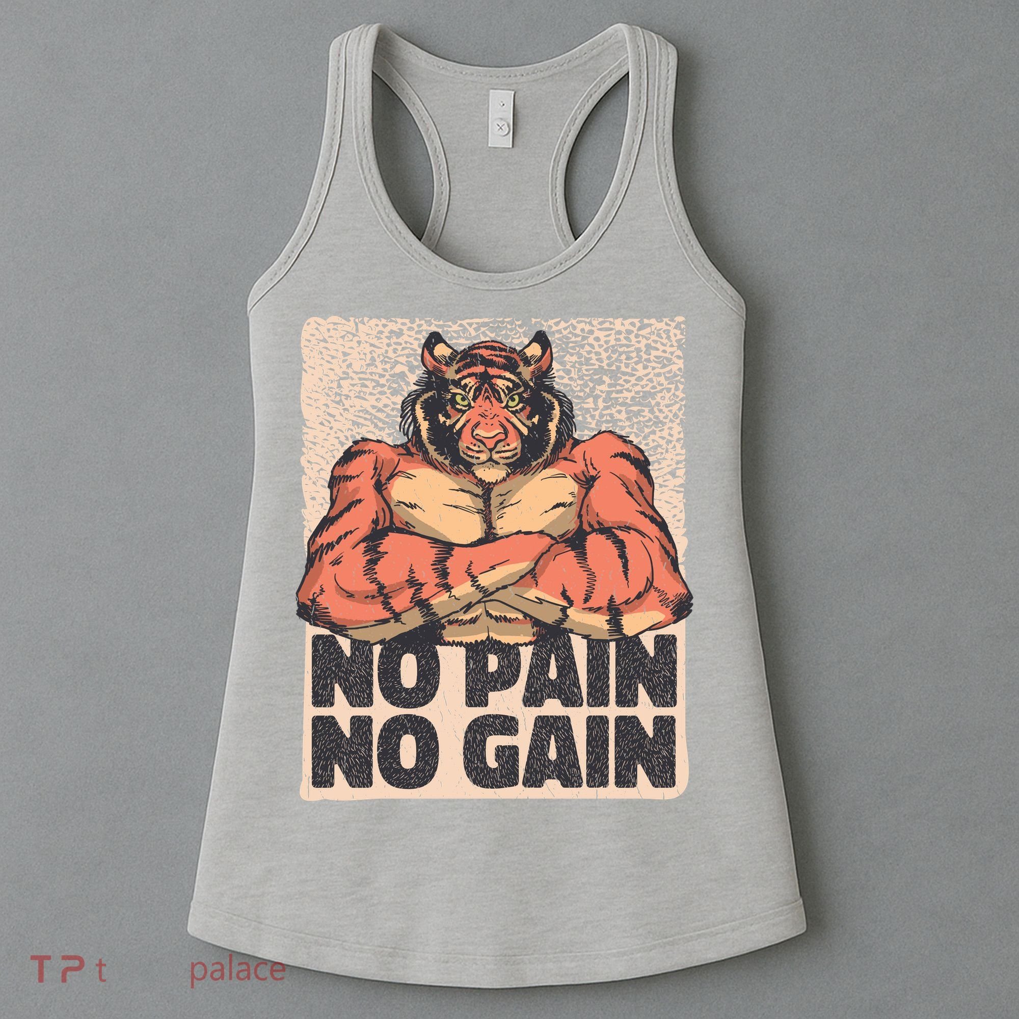 No Pain No Gain Strong Tiger Women's Tank Top