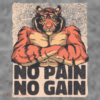 No Pain No Gain Strong Tiger Women's Tank Top thumb 5
