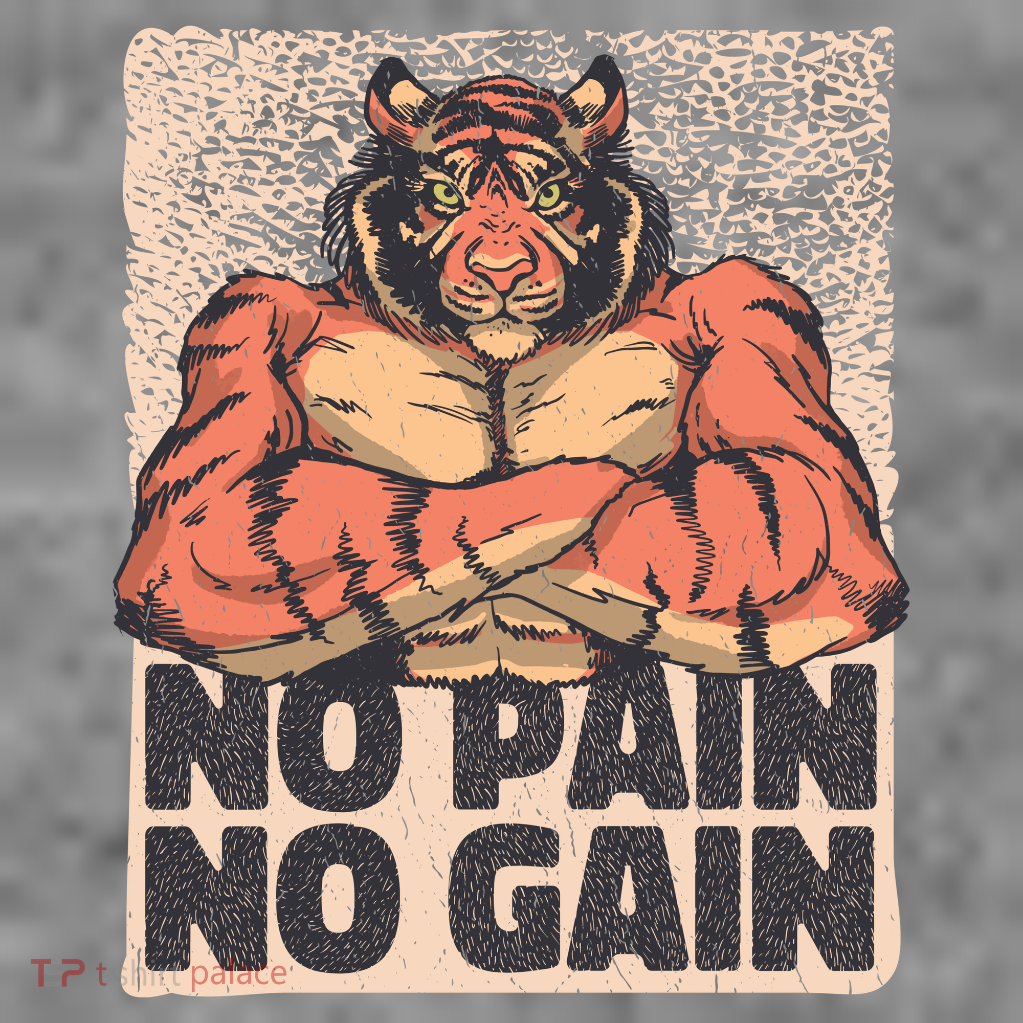 No Pain No Gain Strong Tiger Women's Tank Top
