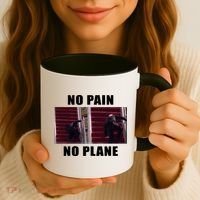 No Pain No Plane Funny Biden Stumbling Meme Coffee Mug thumb 3