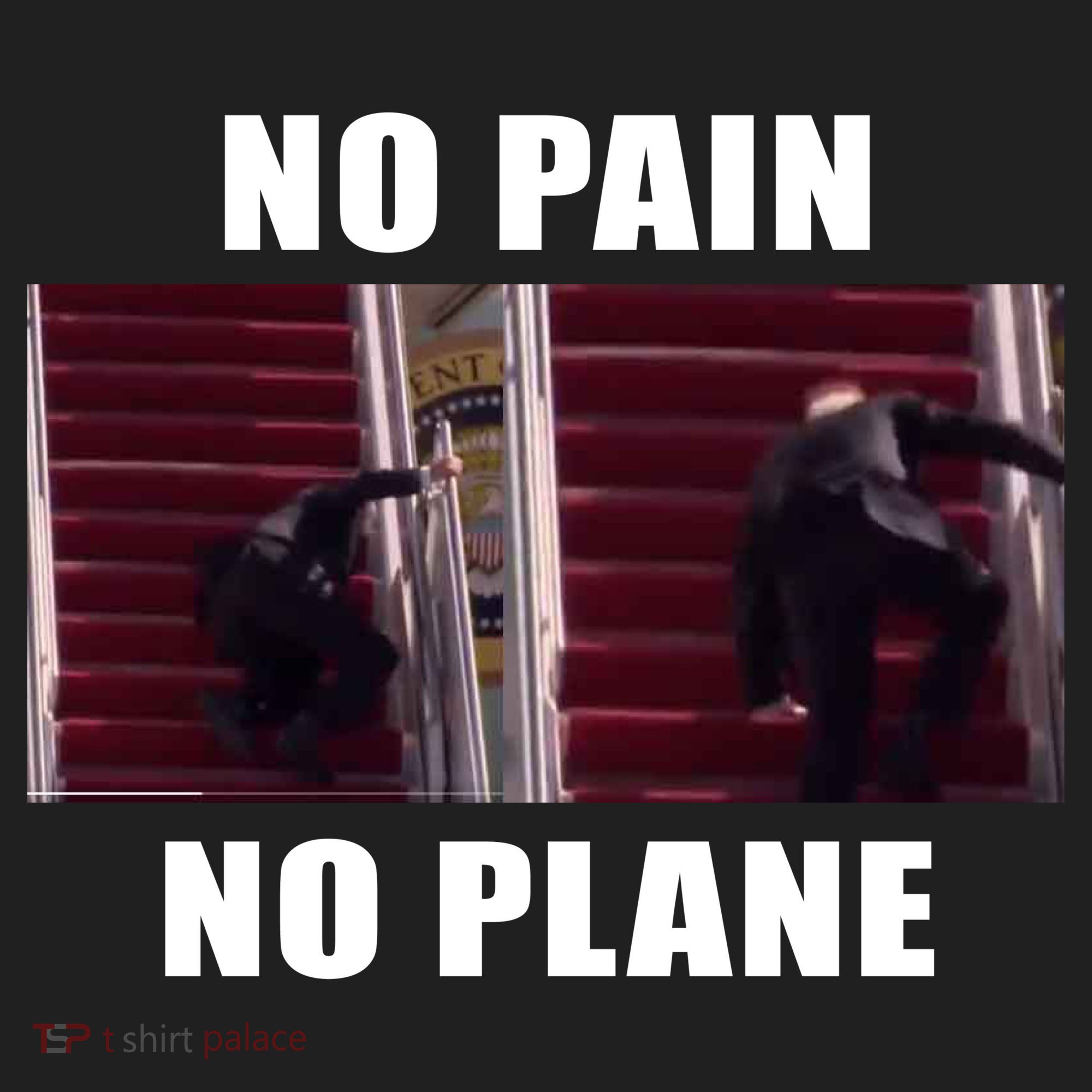 No Pain No Plane Funny Biden Stumbling Meme Tumbler