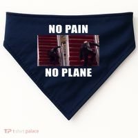 No Pain No Plane Funny Biden Stumbling Meme USA-Made Doggie Bandana thumb 0