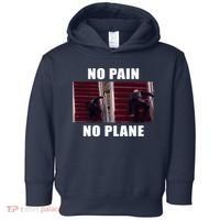 No Pain No Plane Funny Biden Stumbling Meme Toddler Hoodie thumb 0