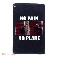 No Pain No Plane Funny Biden Stumbling Meme Golf Towel thumb 0