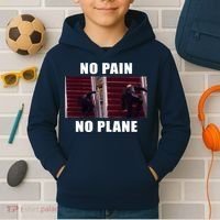 No Pain No Plane Funny Biden Stumbling Meme Kids Hoodie thumb 2