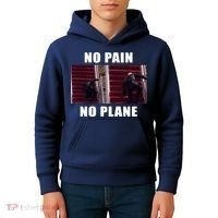 No Pain No Plane Funny Biden Stumbling Meme Kids Hoodie thumb 4