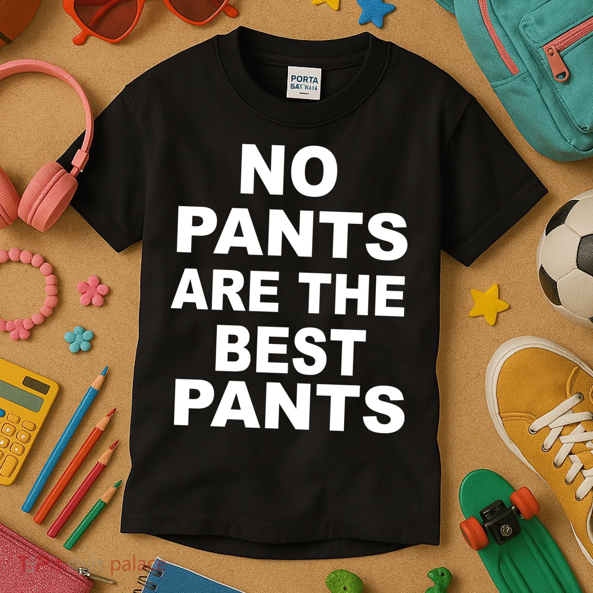 No Pants Are The Best Pants Funny Kids T-Shirt
