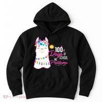No Probllama 100 Days Of School Hoodie thumb 0