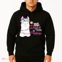 No Probllama 100 Days Of School Hoodie thumb 2