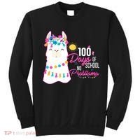 No Probllama 100 Days Of School Sweatshirt thumb 0