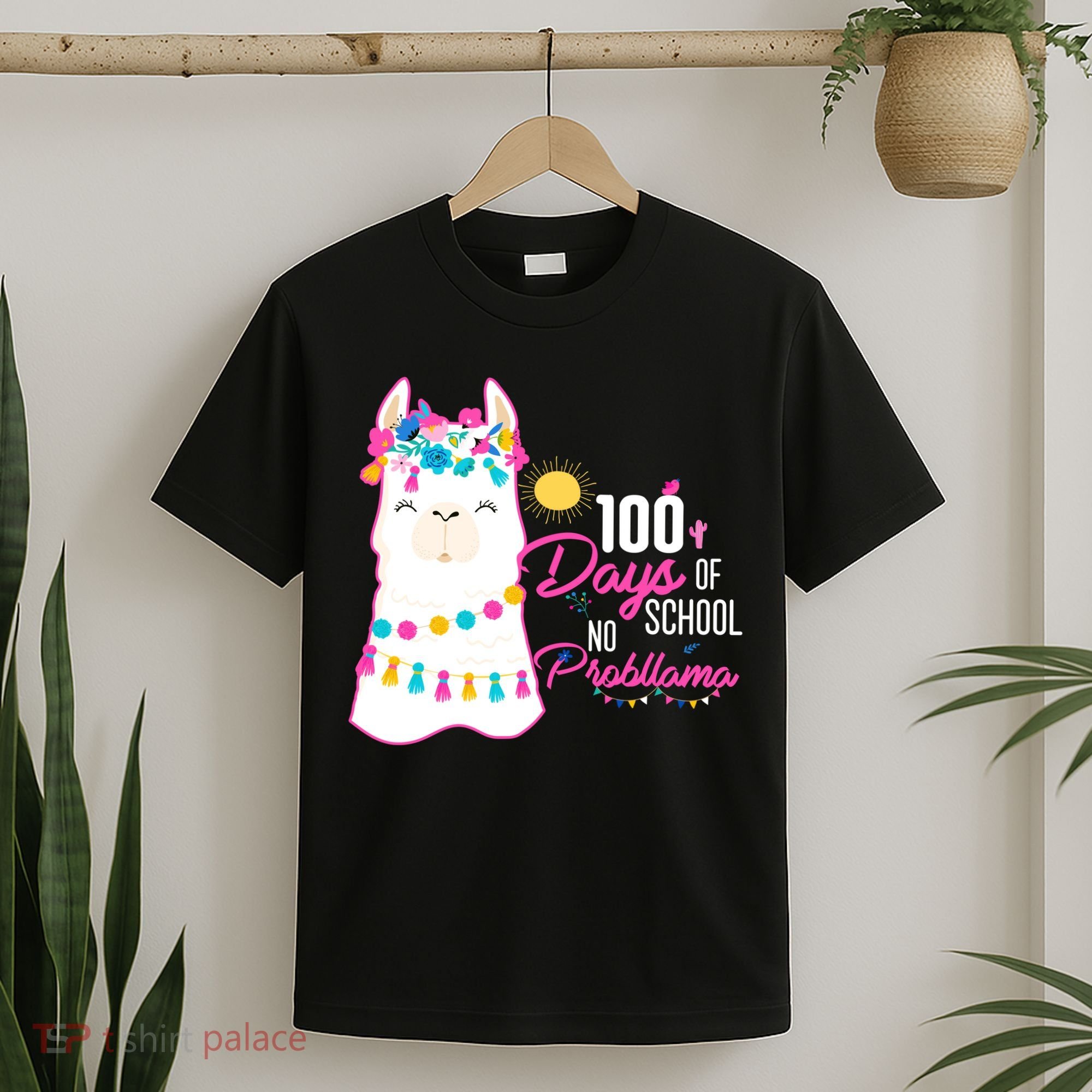No Probllama 100 Days Of School T-Shirt