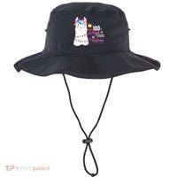 No Probllama 100 Days Of School Bucket Hat thumb 0