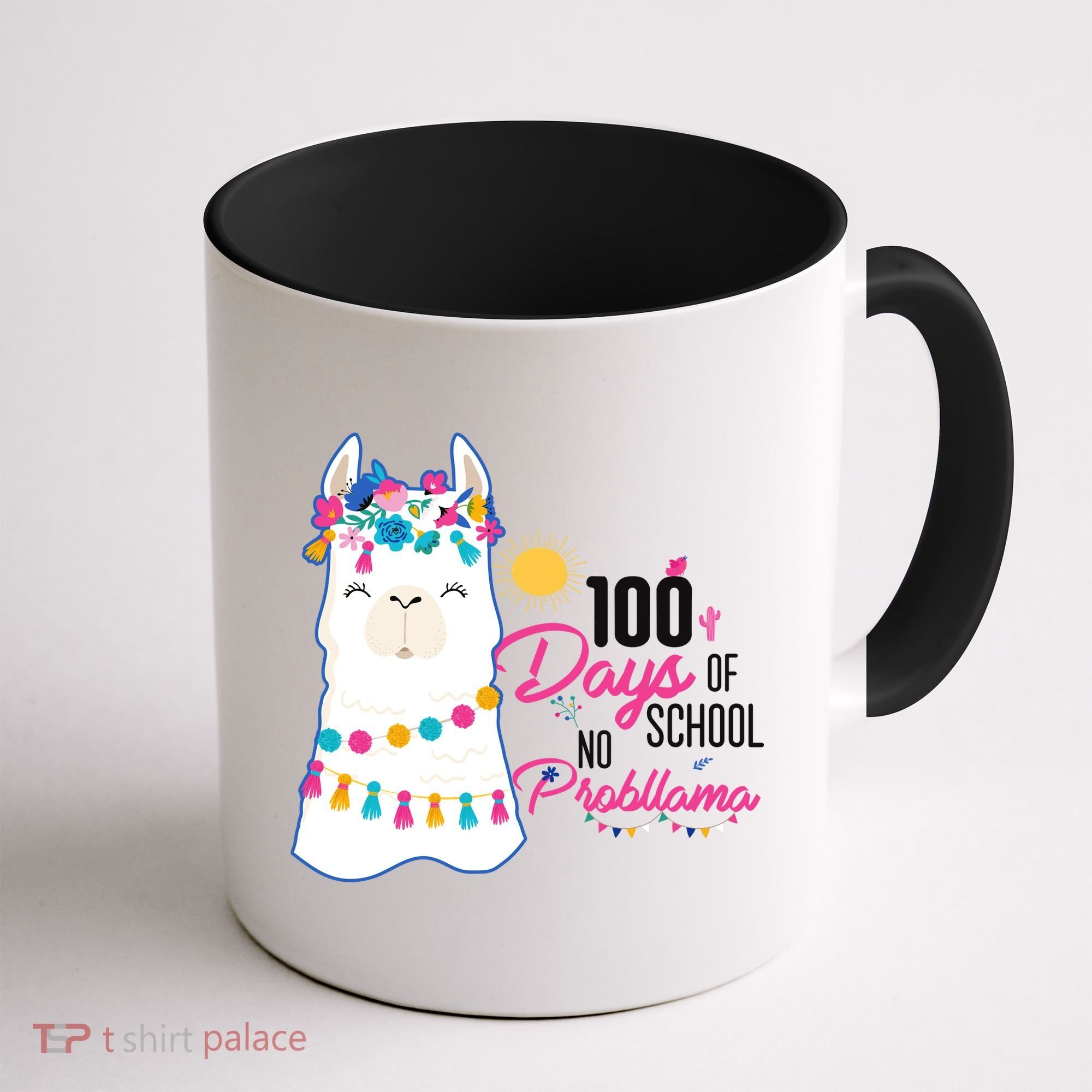 No Probllama 100 Days Of School Coffee Mug