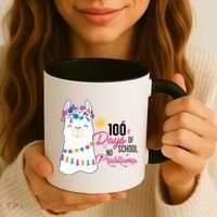 No Probllama 100 Days Of School Coffee Mug thumb 3
