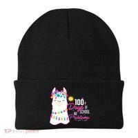 No Probllama 100 Days Of School Beanie thumb 0
