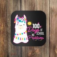 No Probllama 100 Days Of School Coaster thumb 0