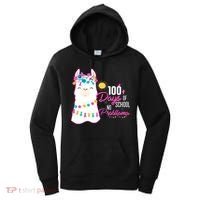 No Probllama 100 Days Of School Women's Hoodie thumb 0