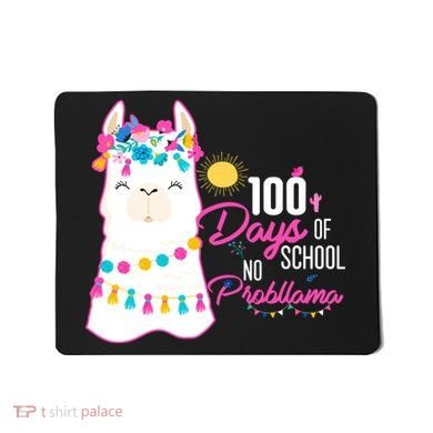 No Probllama 100 Days Of School Mousepad