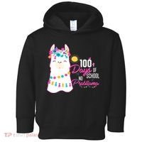 No Probllama 100 Days Of School Toddler Hoodie thumb 0