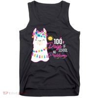 No Probllama 100 Days Of School Tank Top thumb 0