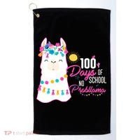 No Probllama 100 Days Of School Golf Towel thumb 0