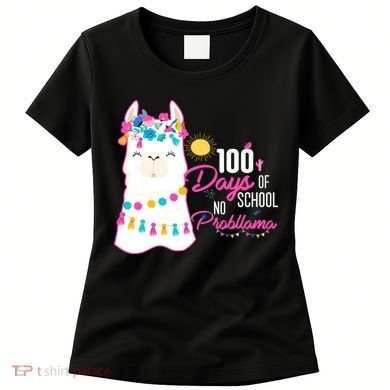 No Probllama 100 Days Of School Women's T-Shirt
