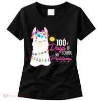 No Probllama 100 Days Of School Women's T-Shirt thumb 0