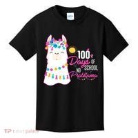 No Probllama 100 Days Of School Kids T-Shirt thumb 0