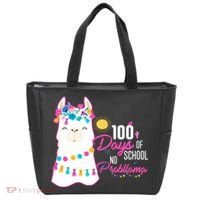 No Probllama 100 Days Of School Tote Bag thumb 0