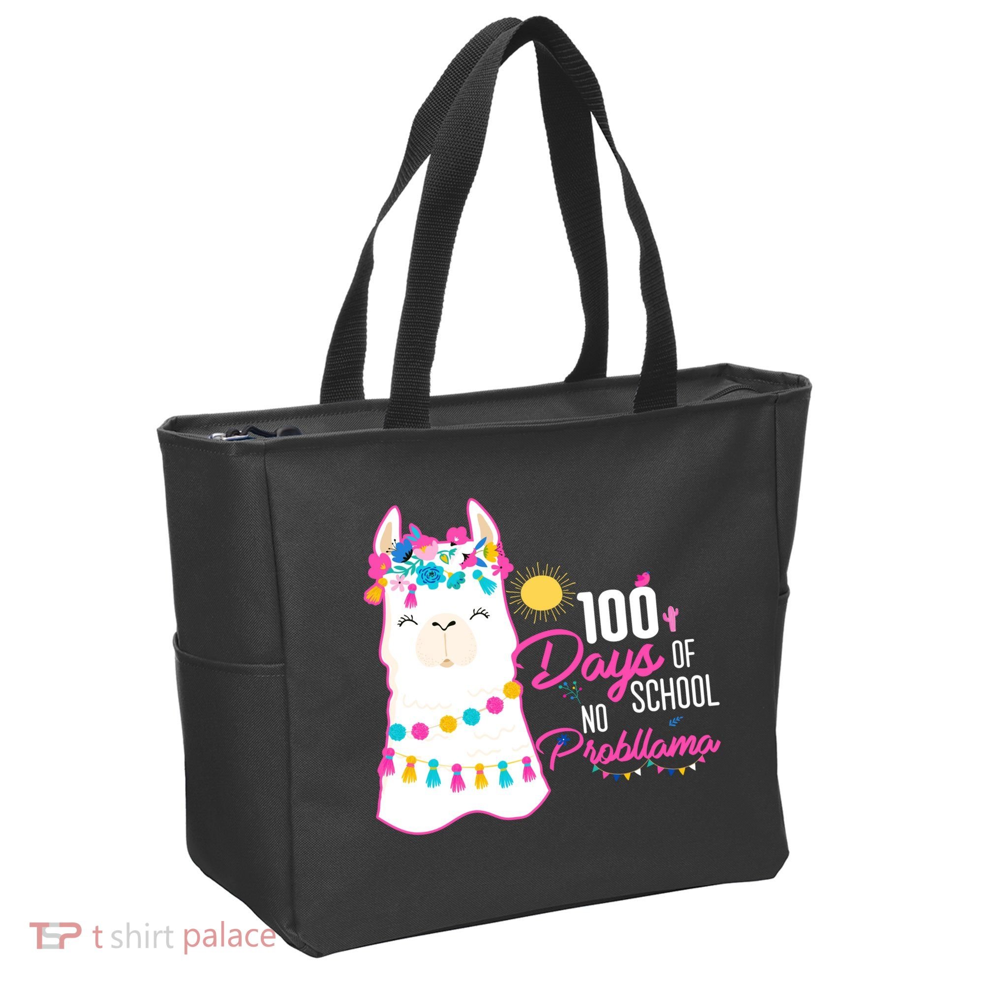 No Probllama 100 Days Of School Tote Bag