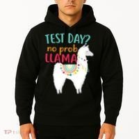 No Probllama Rock The Test Funny Hoodie thumb 2