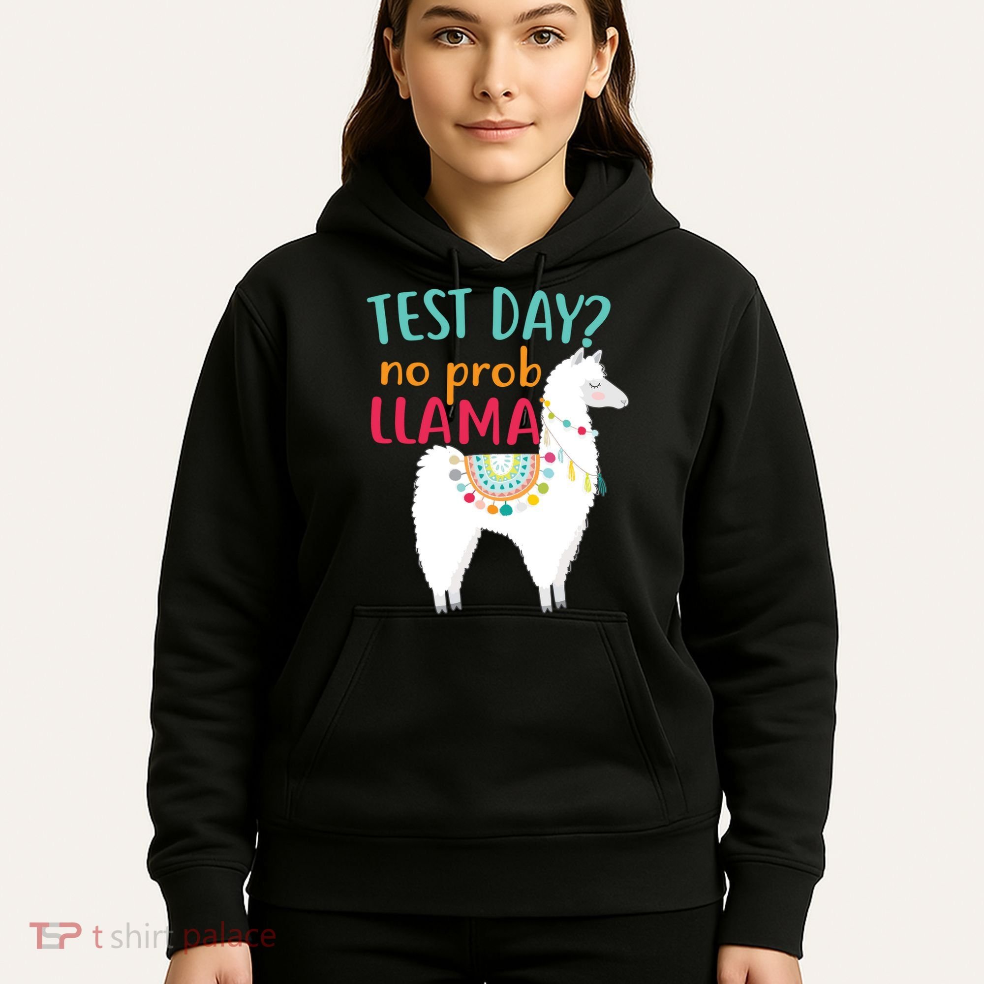 No Probllama Rock The Test Funny Hoodie