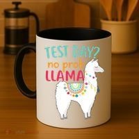 No Probllama Rock The Test Funny Coffee Mug thumb 4
