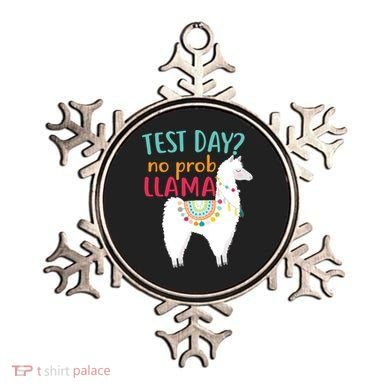 No Probllama Rock The Test Funny Ornament
