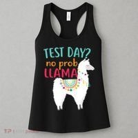 No Probllama Rock The Test Funny Women's Tank Top thumb 3
