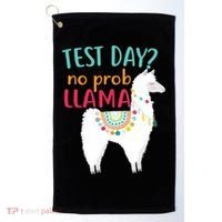 No Probllama Rock The Test Funny Golf Towel thumb 0