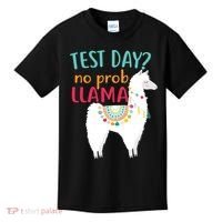 No Probllama Rock The Test Funny Kids T-Shirt thumb 0